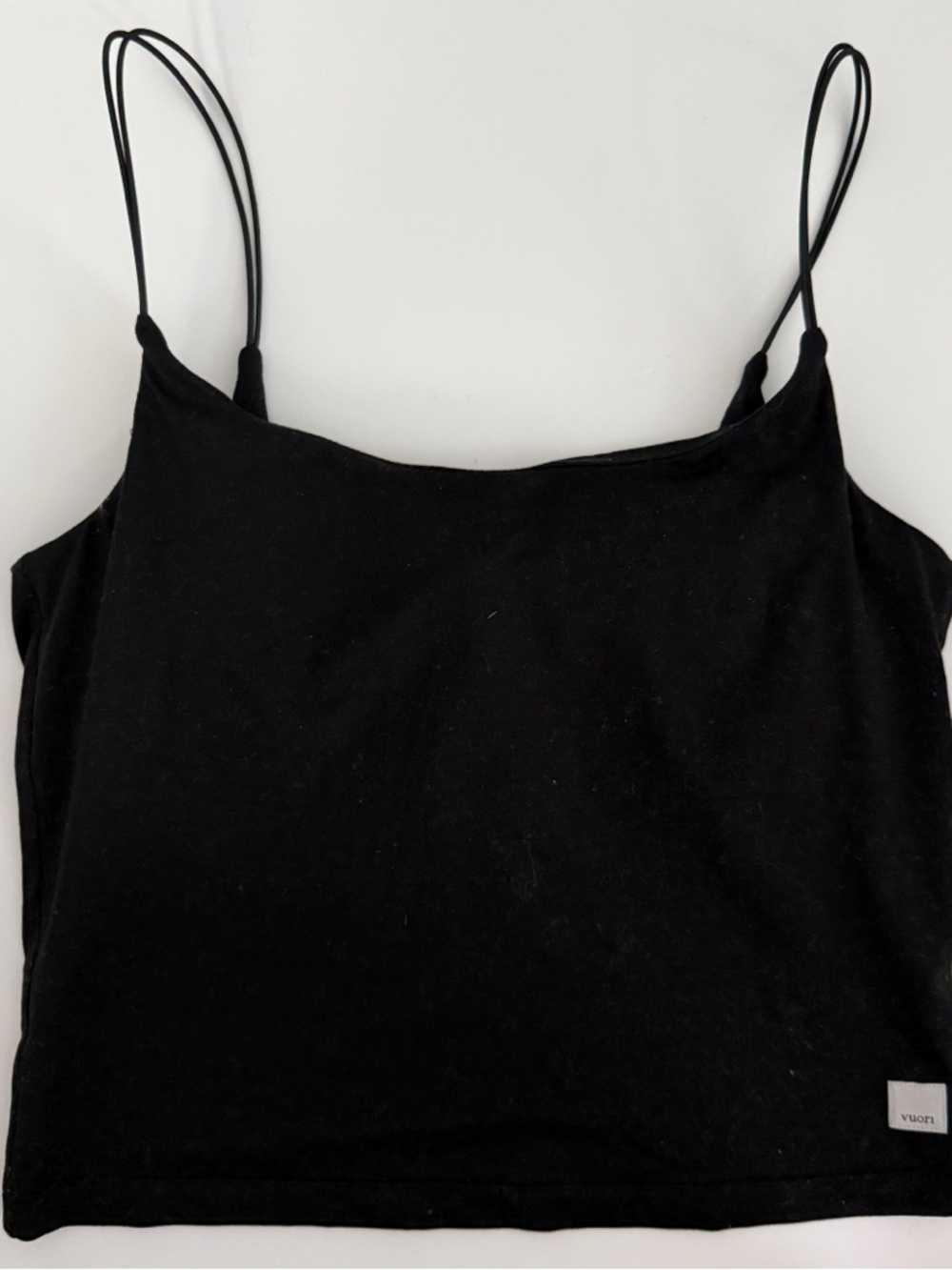 Vuori Womens Cropped Tank Spaghetti Straps